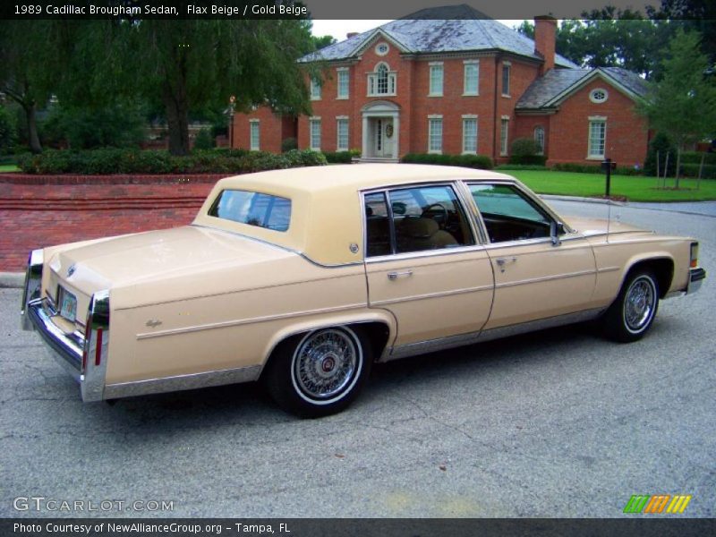 Flax Beige / Gold Beige 1989 Cadillac Brougham Sedan