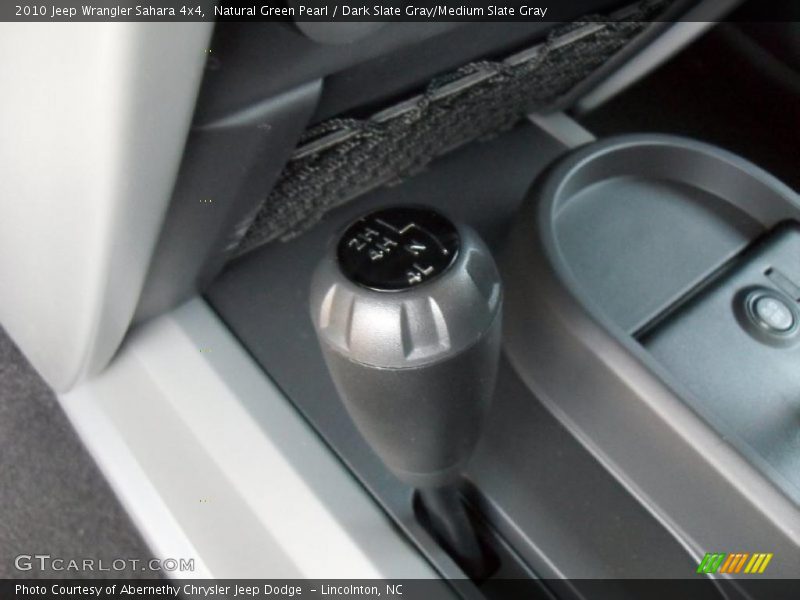 Natural Green Pearl / Dark Slate Gray/Medium Slate Gray 2010 Jeep Wrangler Sahara 4x4
