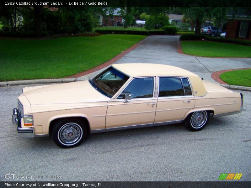 Flax Beige / Gold Beige 1989 Cadillac Brougham Sedan