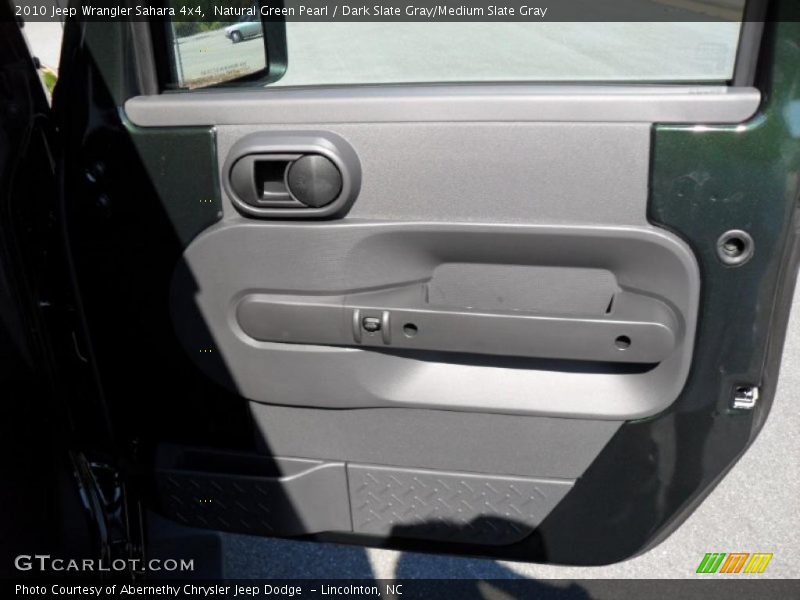 Natural Green Pearl / Dark Slate Gray/Medium Slate Gray 2010 Jeep Wrangler Sahara 4x4