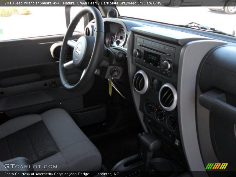 Natural Green Pearl / Dark Slate Gray/Medium Slate Gray 2010 Jeep Wrangler Sahara 4x4
