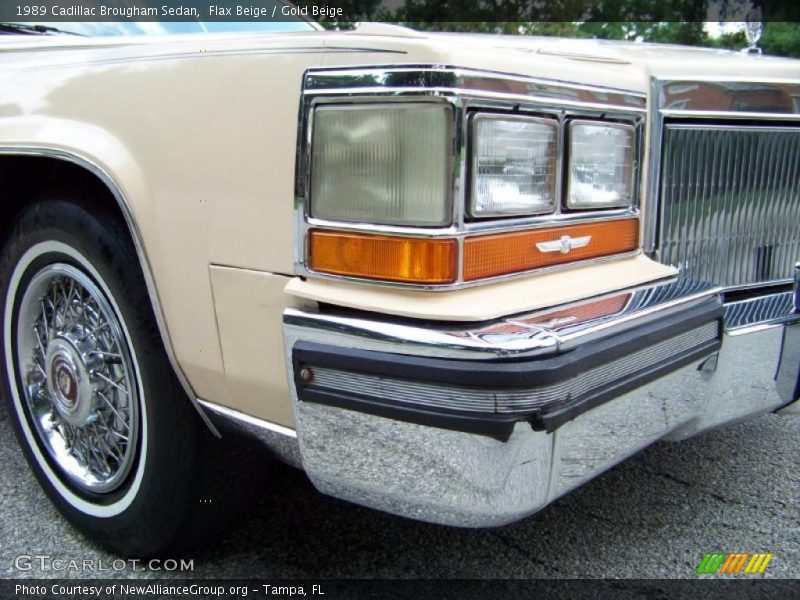 Flax Beige / Gold Beige 1989 Cadillac Brougham Sedan