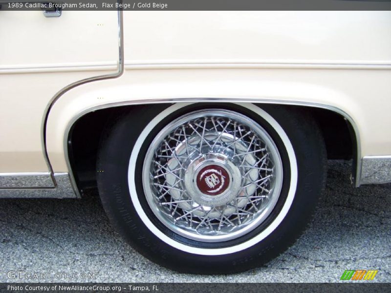 Flax Beige / Gold Beige 1989 Cadillac Brougham Sedan