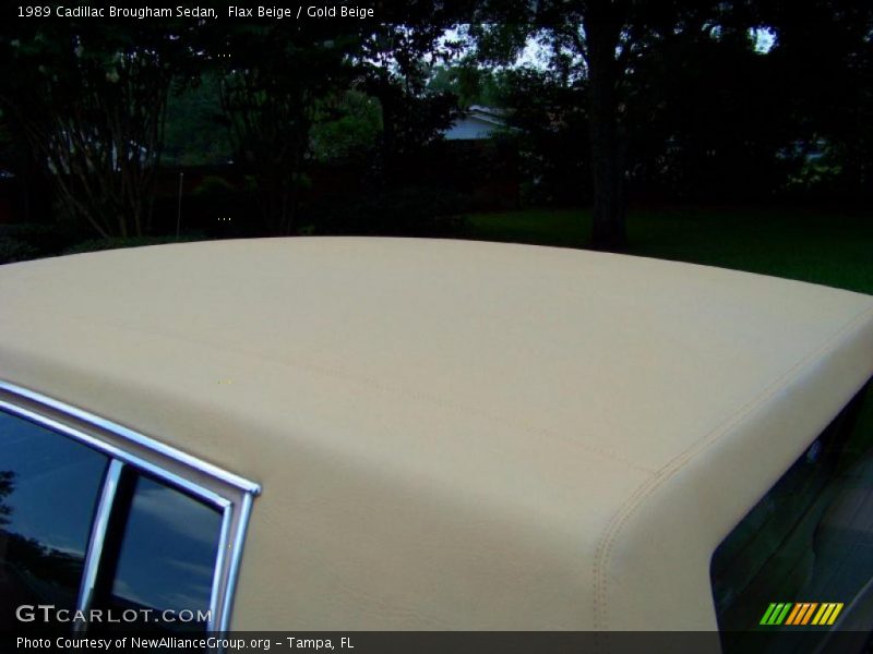 Flax Beige / Gold Beige 1989 Cadillac Brougham Sedan