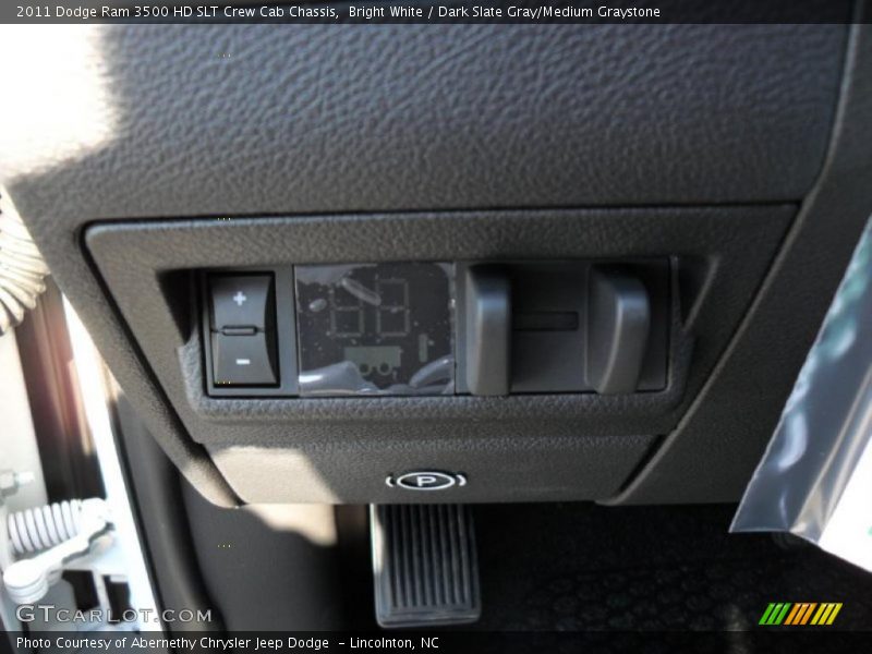 Bright White / Dark Slate Gray/Medium Graystone 2011 Dodge Ram 3500 HD SLT Crew Cab Chassis