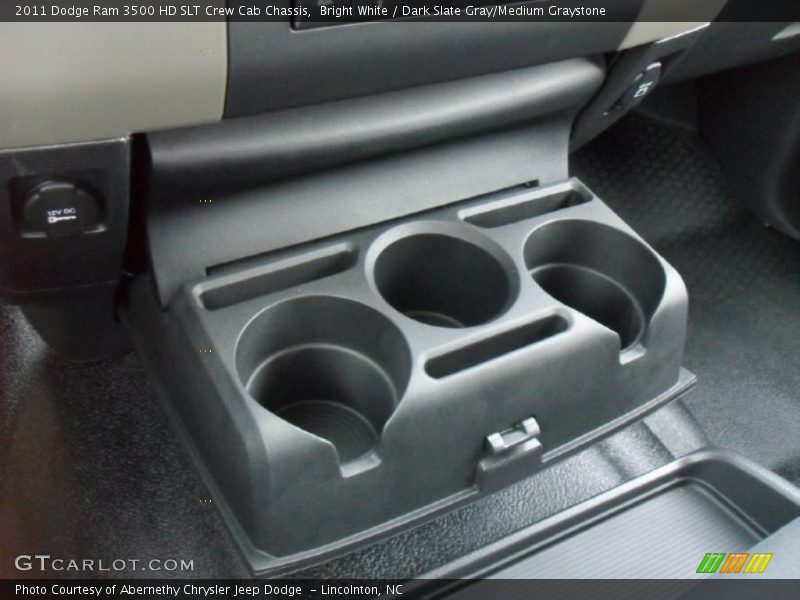 Bright White / Dark Slate Gray/Medium Graystone 2011 Dodge Ram 3500 HD SLT Crew Cab Chassis