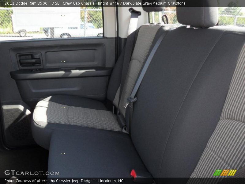 Bright White / Dark Slate Gray/Medium Graystone 2011 Dodge Ram 3500 HD SLT Crew Cab Chassis