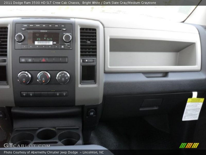 Bright White / Dark Slate Gray/Medium Graystone 2011 Dodge Ram 3500 HD SLT Crew Cab Chassis