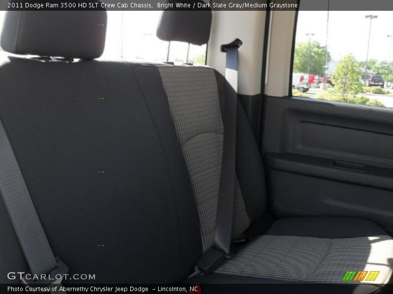 Bright White / Dark Slate Gray/Medium Graystone 2011 Dodge Ram 3500 HD SLT Crew Cab Chassis