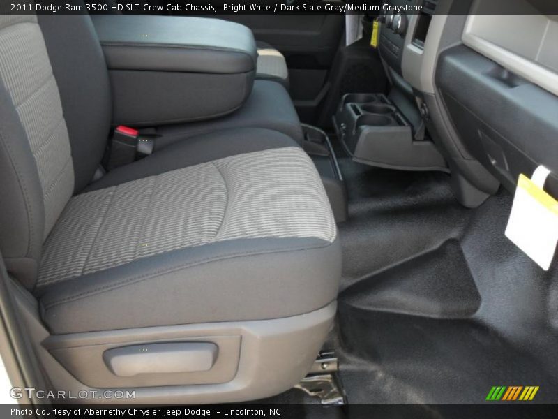 Bright White / Dark Slate Gray/Medium Graystone 2011 Dodge Ram 3500 HD SLT Crew Cab Chassis