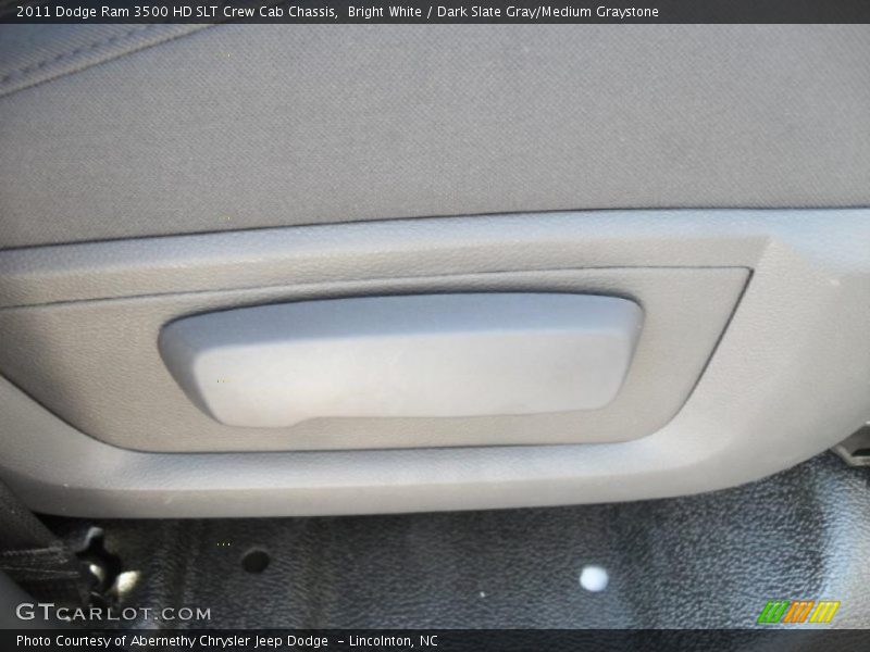Bright White / Dark Slate Gray/Medium Graystone 2011 Dodge Ram 3500 HD SLT Crew Cab Chassis