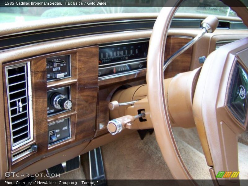 Flax Beige / Gold Beige 1989 Cadillac Brougham Sedan