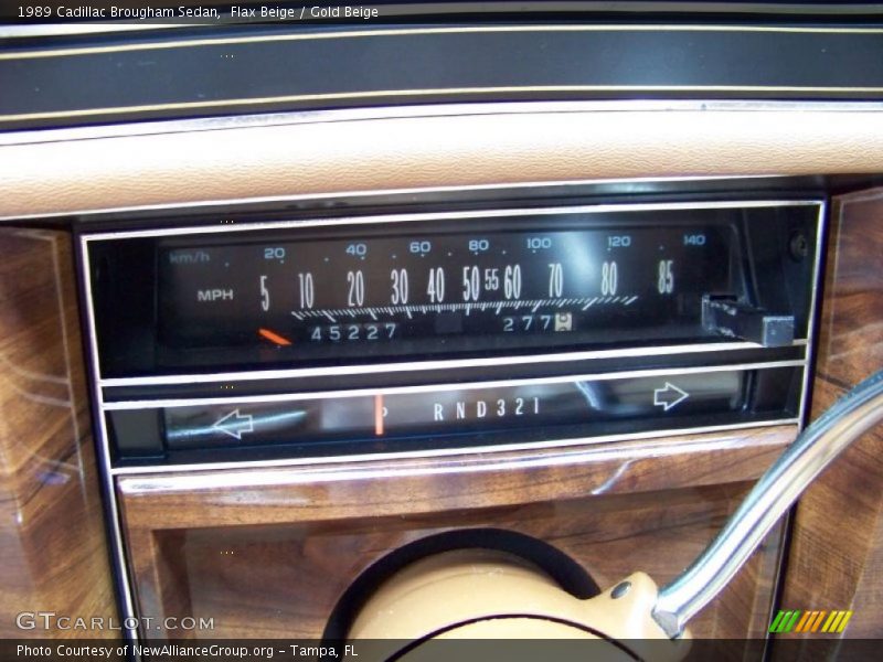 Flax Beige / Gold Beige 1989 Cadillac Brougham Sedan