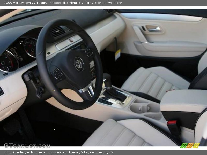 Shadow Blue Metallic / Cornsilk Beige Two-Tone 2009 Volkswagen CC Luxury