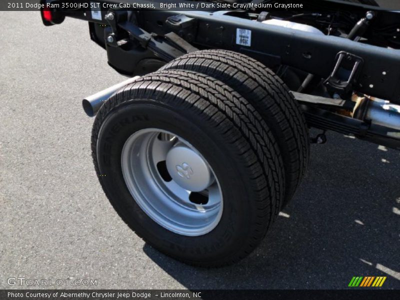 Bright White / Dark Slate Gray/Medium Graystone 2011 Dodge Ram 3500 HD SLT Crew Cab Chassis