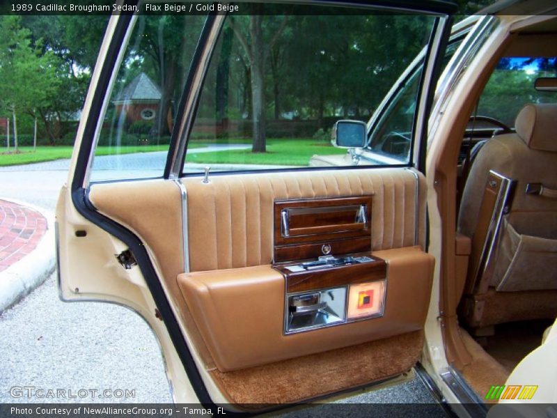 Flax Beige / Gold Beige 1989 Cadillac Brougham Sedan