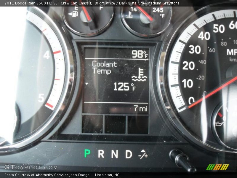 Bright White / Dark Slate Gray/Medium Graystone 2011 Dodge Ram 3500 HD SLT Crew Cab Chassis