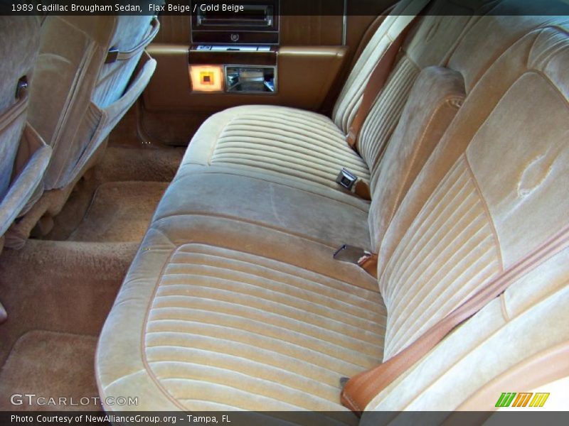 Flax Beige / Gold Beige 1989 Cadillac Brougham Sedan