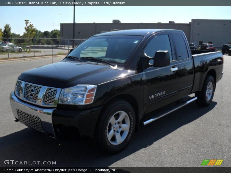 Galaxy Black / Graphite Black/Titanium 2007 Nissan Titan SE King Cab