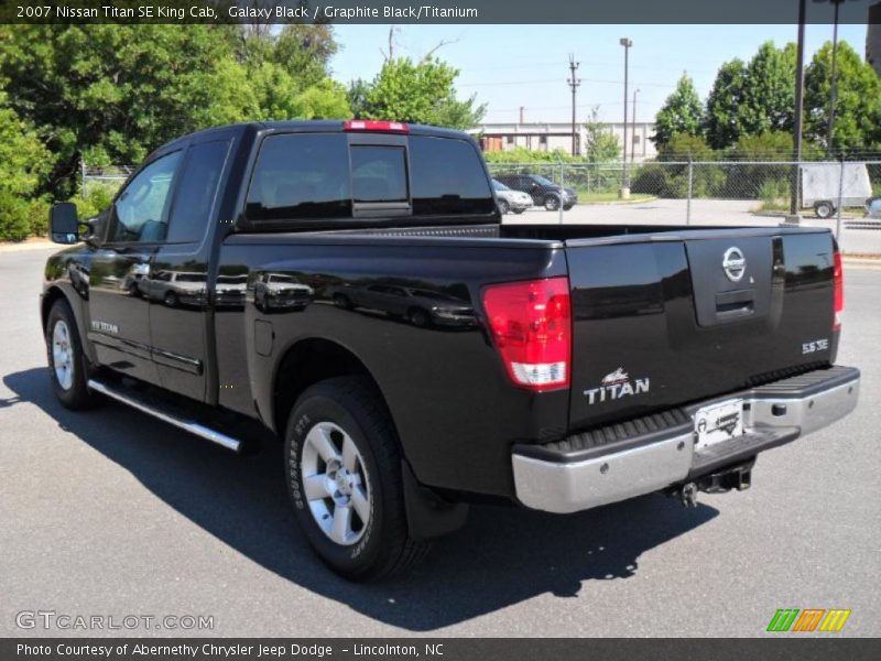 Galaxy Black / Graphite Black/Titanium 2007 Nissan Titan SE King Cab