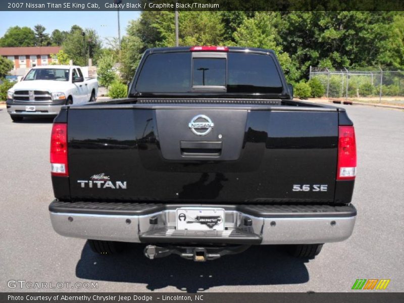 Galaxy Black / Graphite Black/Titanium 2007 Nissan Titan SE King Cab