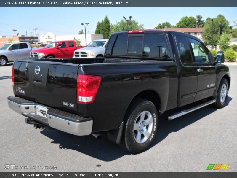 Galaxy Black / Graphite Black/Titanium 2007 Nissan Titan SE King Cab