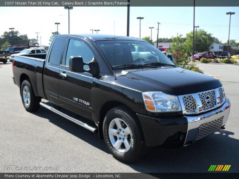 Galaxy Black / Graphite Black/Titanium 2007 Nissan Titan SE King Cab