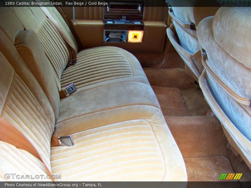 Flax Beige / Gold Beige 1989 Cadillac Brougham Sedan