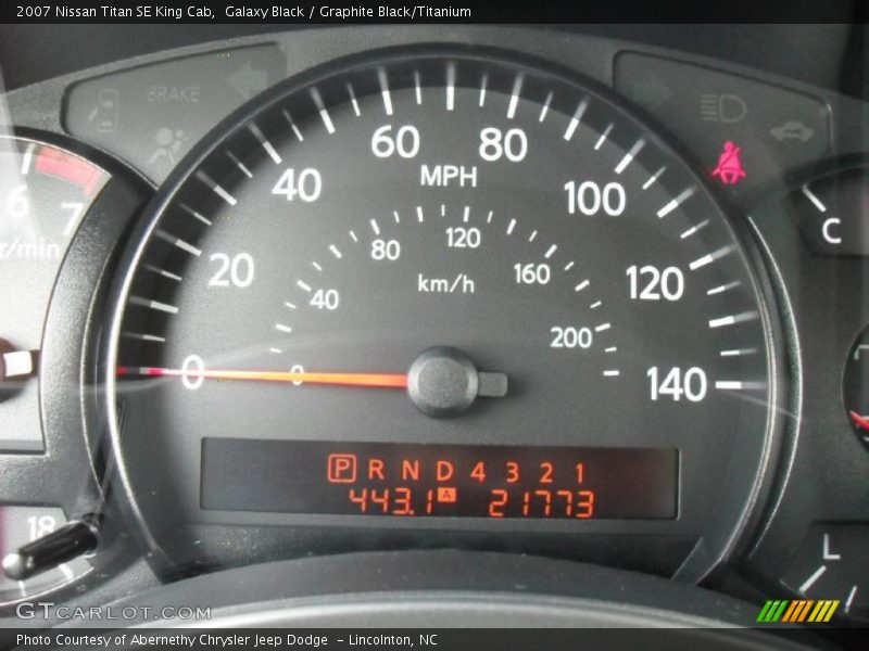 Galaxy Black / Graphite Black/Titanium 2007 Nissan Titan SE King Cab