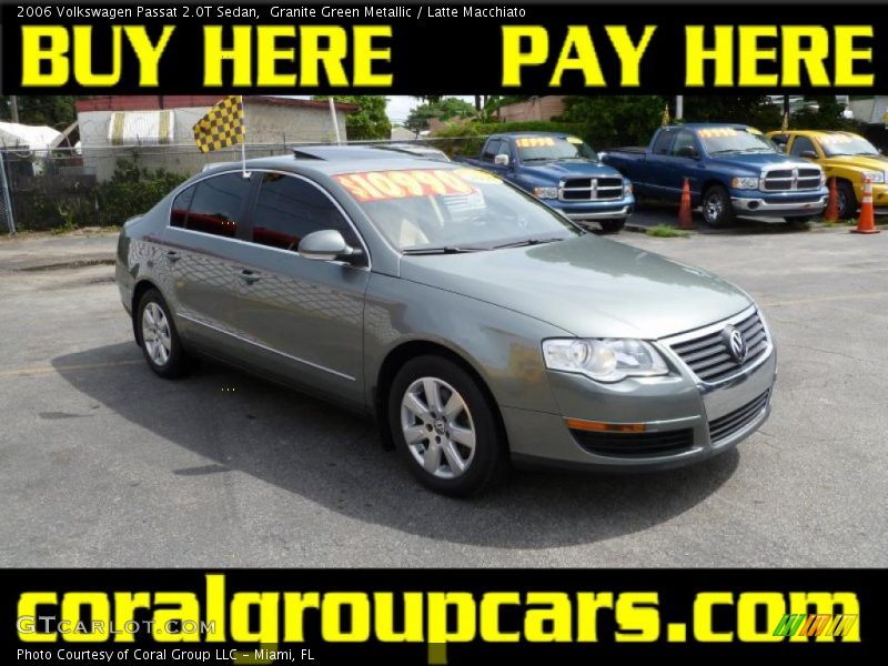 Granite Green Metallic / Latte Macchiato 2006 Volkswagen Passat 2.0T Sedan
