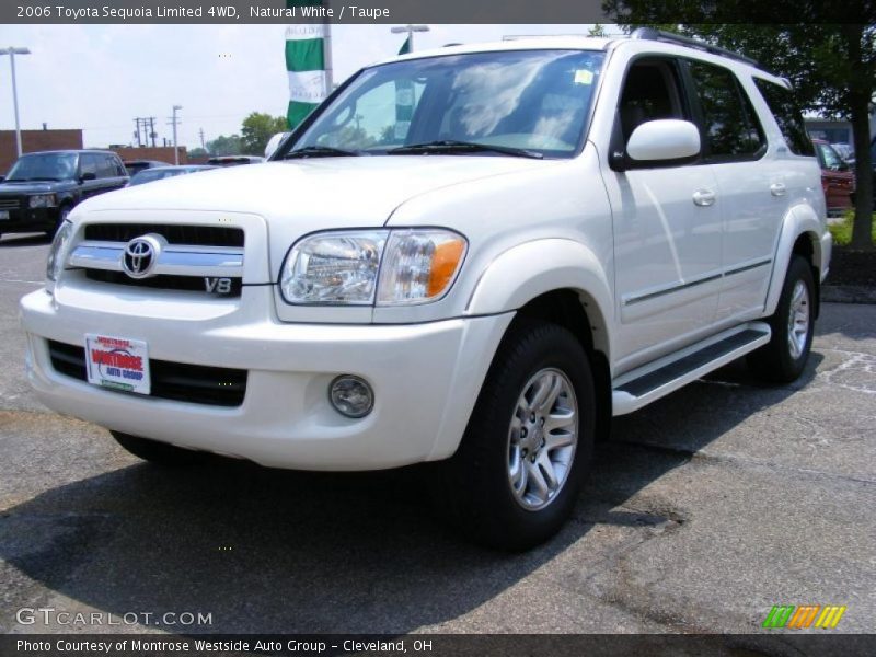 Natural White / Taupe 2006 Toyota Sequoia Limited 4WD