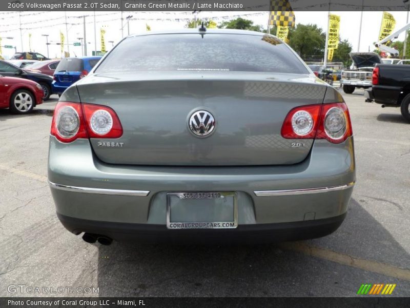 Granite Green Metallic / Latte Macchiato 2006 Volkswagen Passat 2.0T Sedan