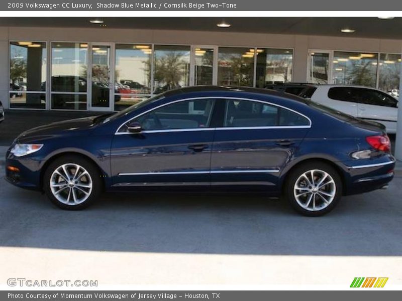 Shadow Blue Metallic / Cornsilk Beige Two-Tone 2009 Volkswagen CC Luxury