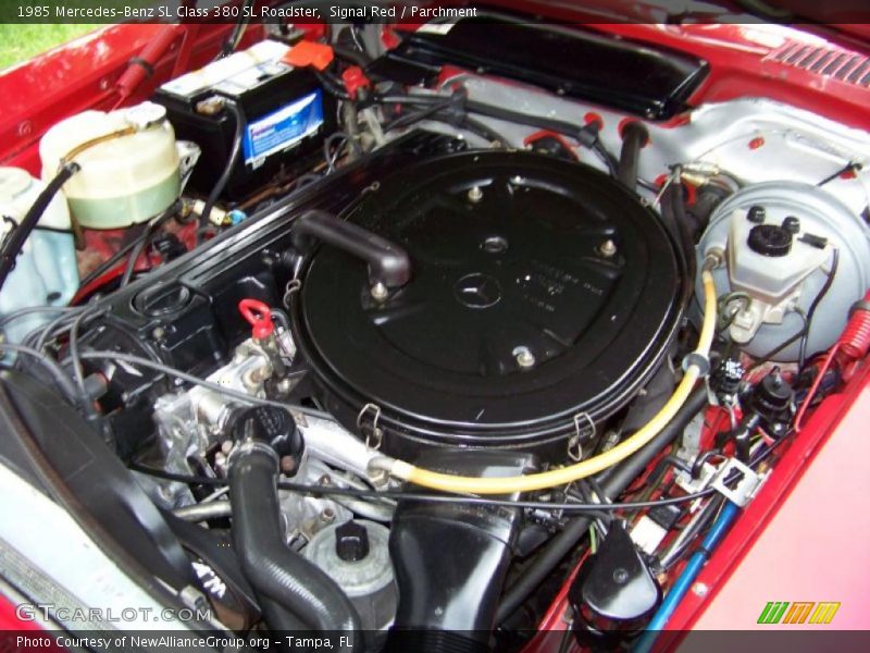 Signal Red / Parchment 1985 Mercedes-Benz SL Class 380 SL Roadster