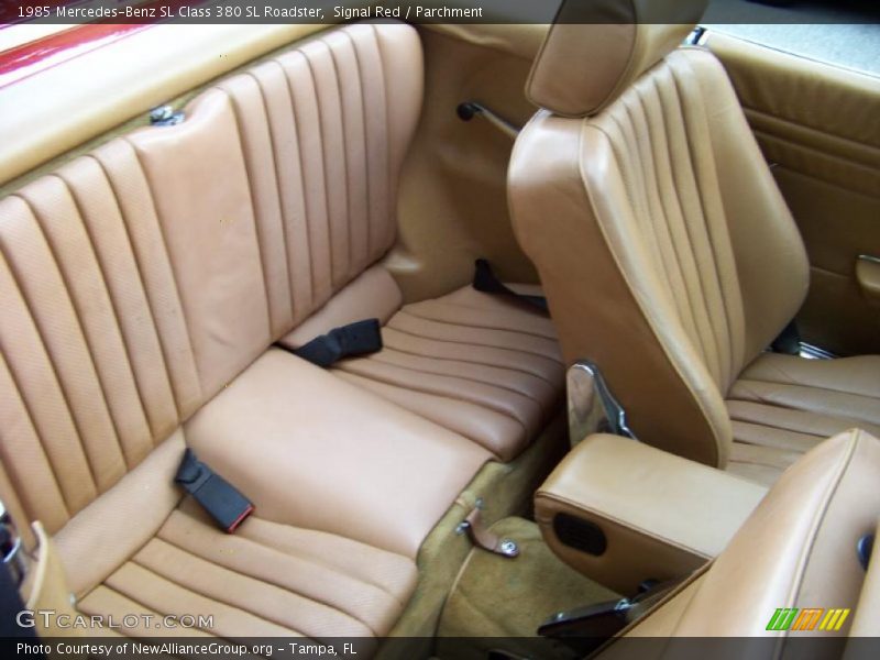 Signal Red / Parchment 1985 Mercedes-Benz SL Class 380 SL Roadster