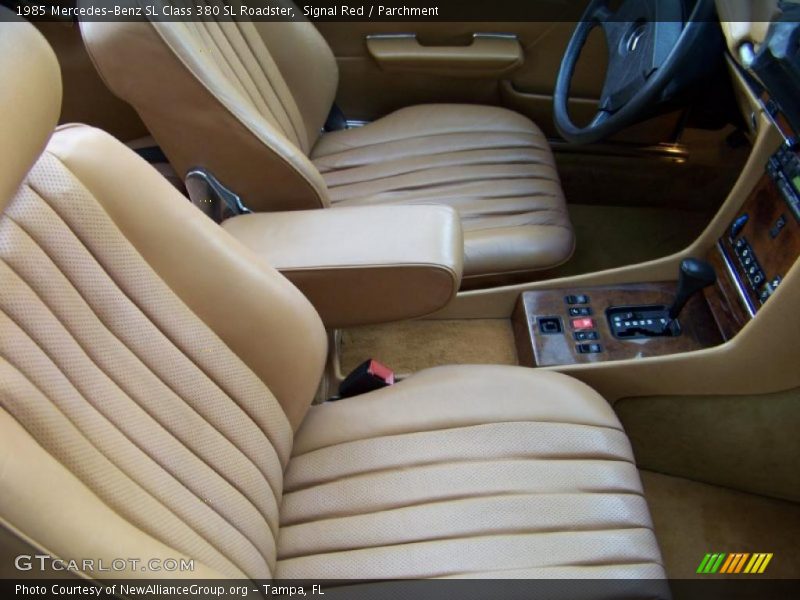 Signal Red / Parchment 1985 Mercedes-Benz SL Class 380 SL Roadster