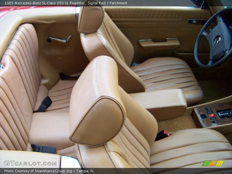 Signal Red / Parchment 1985 Mercedes-Benz SL Class 380 SL Roadster