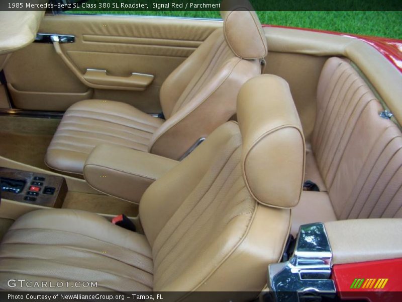 Signal Red / Parchment 1985 Mercedes-Benz SL Class 380 SL Roadster