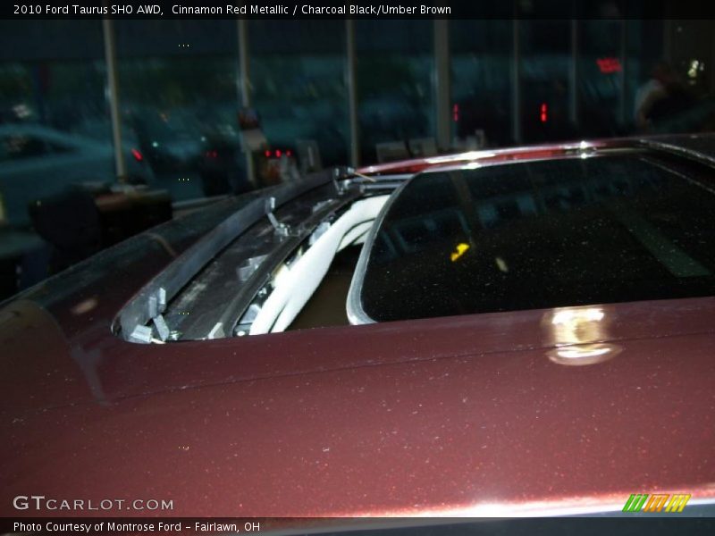Cinnamon Red Metallic / Charcoal Black/Umber Brown 2010 Ford Taurus SHO AWD