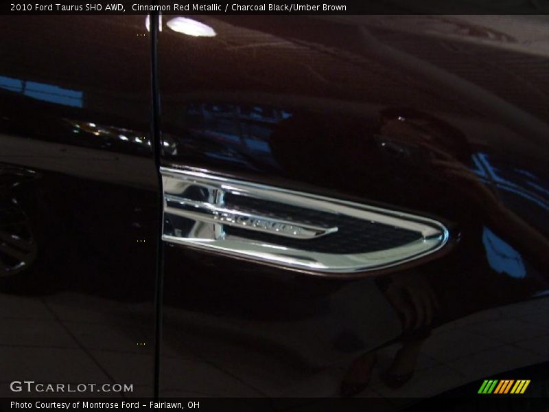 Cinnamon Red Metallic / Charcoal Black/Umber Brown 2010 Ford Taurus SHO AWD