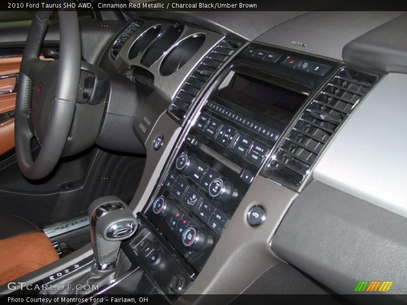 Cinnamon Red Metallic / Charcoal Black/Umber Brown 2010 Ford Taurus SHO AWD