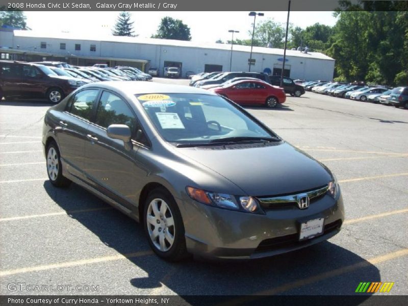 Galaxy Gray Metallic / Gray 2008 Honda Civic LX Sedan