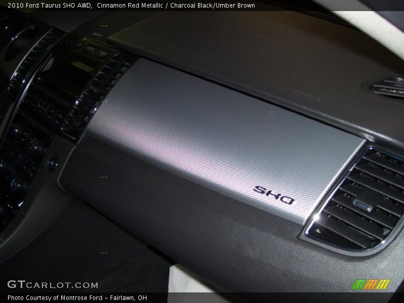 Cinnamon Red Metallic / Charcoal Black/Umber Brown 2010 Ford Taurus SHO AWD
