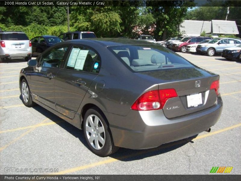 Galaxy Gray Metallic / Gray 2008 Honda Civic LX Sedan