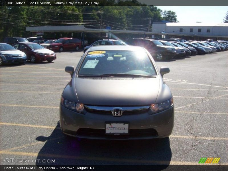 Galaxy Gray Metallic / Gray 2008 Honda Civic LX Sedan