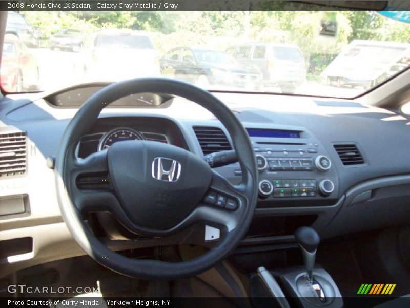 Galaxy Gray Metallic / Gray 2008 Honda Civic LX Sedan