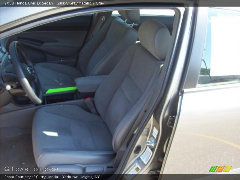 Galaxy Gray Metallic / Gray 2008 Honda Civic LX Sedan
