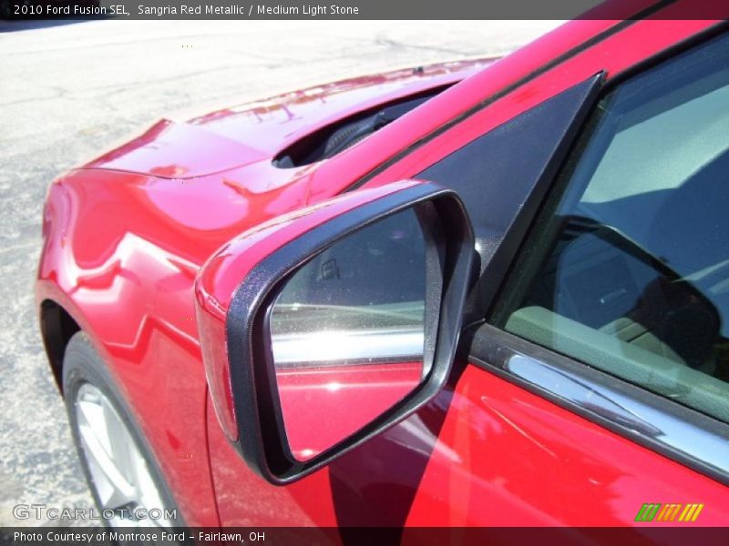 Sangria Red Metallic / Medium Light Stone 2010 Ford Fusion SEL