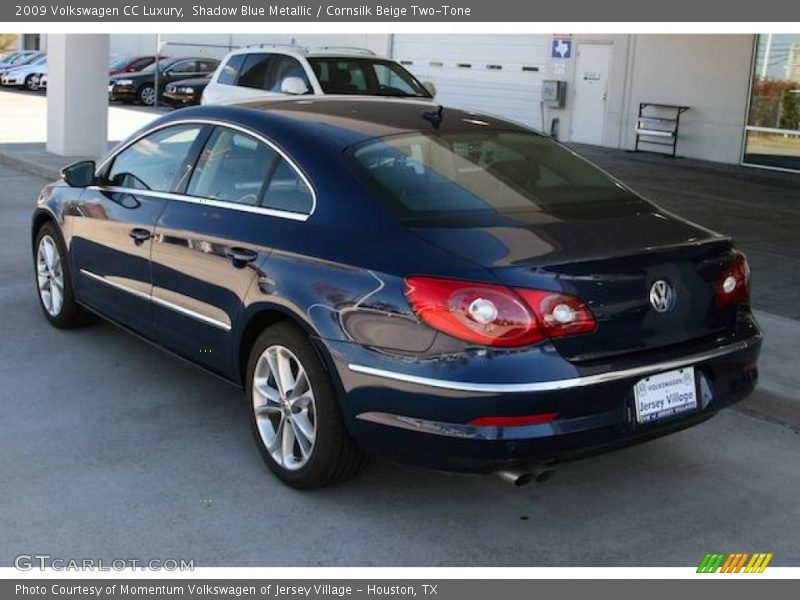 Shadow Blue Metallic / Cornsilk Beige Two-Tone 2009 Volkswagen CC Luxury