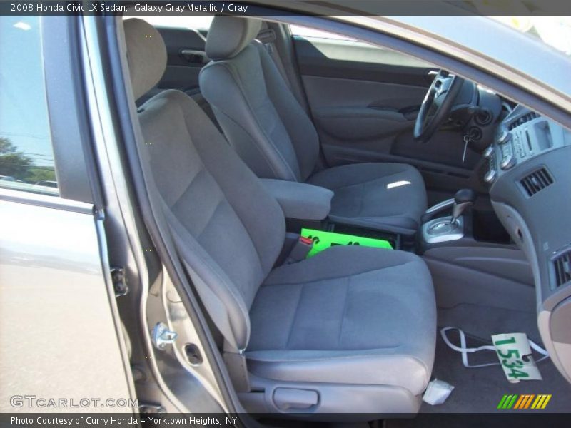 Galaxy Gray Metallic / Gray 2008 Honda Civic LX Sedan